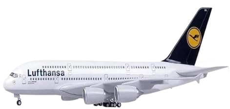 50,5 cm 1:160 Für A380 Druckgussharz Flugzeuge Modellbausatz Erwachsene Sammlerstück Souvenir Statische Anzeige Miniatur-Hobby-Spielset(Without Light)