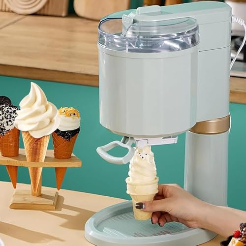 Mjuk glassmaskin, automatisk mini-glassmaskin och yoghurtmakare, kompakt design för hem, bar och kafé