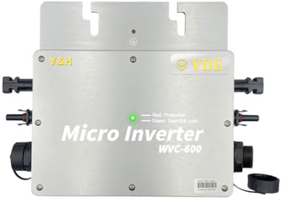 Y&H 600W Mikro Wechselrichter für Balkonkraftwerk IP65-Wasserdichter Netzeinspeisung Wechselrichter
