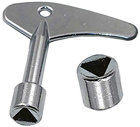 TOOLSTAR Dreieckiger Stecknuss, 9 mm, dreieckiger Schlüssel, Schalter, Schlüssel, Gas, Elektroaufzug, Notfall-Hebe-Tür, dreieckige Schlossschlüssel (2 Stück)