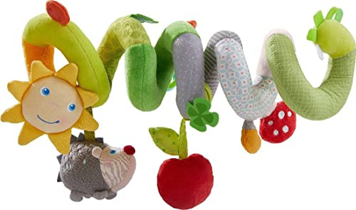 HABA 305131 - Mobile-Spirale Glück, Babyspielzeug für Babyschale, Gitterbett und Buggy, mit vielen Spielfiguren und akustischen Effekten, als Geschenk zur Geburt und Taufe