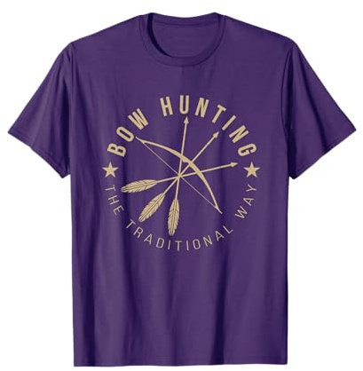 Bogenschieen Apparel Co. Traditional Archery Hunting T-Shirt - Black, Small, Unisex-Adults
