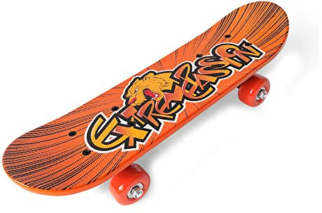 OZBOZZ Plastic YOUTH SKATEBOARD - 17 Inch Deck - Mirror Graphics