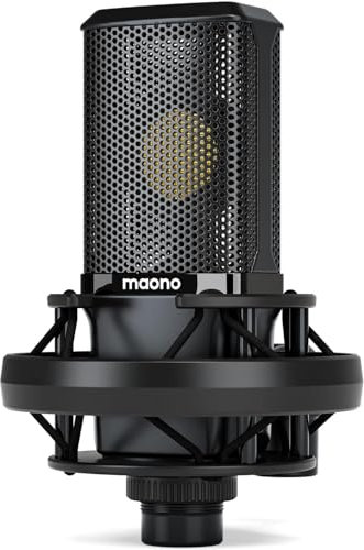 MAONO PM500T XLR Condenser Microphone with 34 mm Large Diaphragm, Premium Zinc Alloy Structure, Studio Quality Microphone for Recording, Podcasting, Streaming