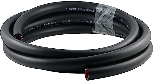 (Meterware) PVC-Druckluftschläuche mit Gewebeeinlage - Hochflexibel für Werkstatt Tankstelle Industrieschlauch (Ölfest - Schlauch Ø Innen: 19,0 mm)