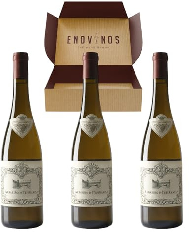 Vino Albariño de Fefiñanes - x3 Botellas Vino Blanco D.O. Rias Baixas 100% Albariño 75 cl - Mejor Selección ENOVINOS
