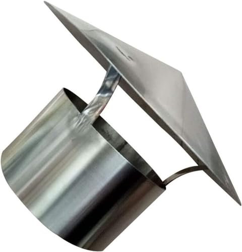Dach-Regenkappe, Edelstahl-Schornsteinhaube, Rohr-Regenschutz-Schutzkappe, abschließende Dachhaube for Kanäle, Lüftungskappe, Regenhut-Haube (Size : 140mm)