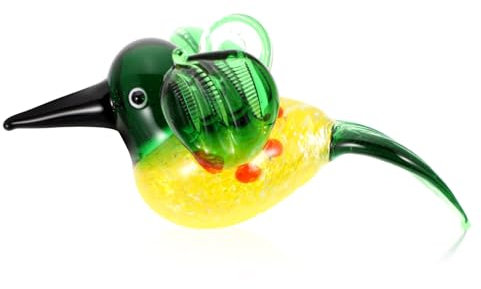 MAGICLULU 2stücke Glasvogel Figurine Ornament Handgefertigte Dekoration Für Tisch Farbige Skulptur Als Für Wohnkultur Kunstvolle Vogelstatue Für Innenräume