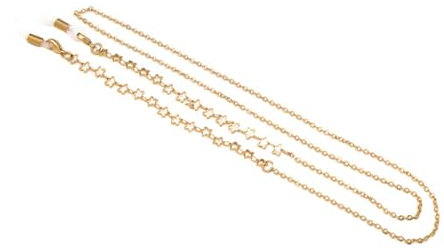 SHERCHPRY Brillenkette Mit Hohlem Fünzackigen Stern Schlicht Und Modisch Anti-slip Brillenband Hängeband Für Lesebrillen Sonnenbrillen Und Reisen Brillenhalter Brillenzubehör