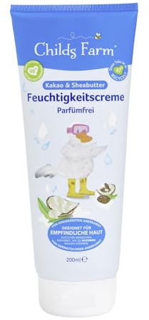 Childs Farm Fuktkräm för barn 200 ml, parfymfri, lugnar och återfuktar | Lämplig för torr, känslig och även benägen för atopisk dermatit