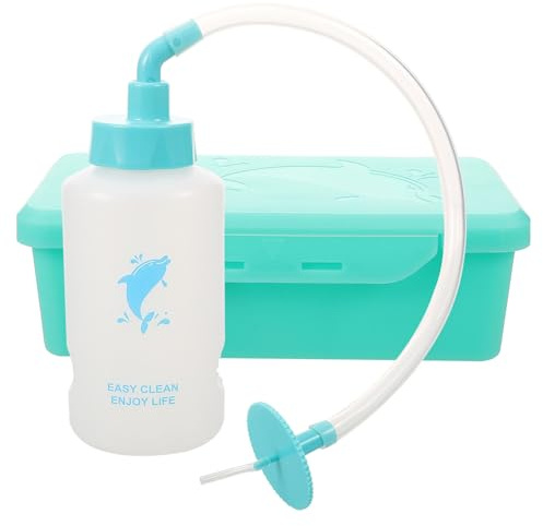 minkissy Botella para Lavado de Oídos Material de Silicona y Pp, Herramienta de Limpieza para Uso Personal Experiencia Relajante y Almacenamiento Conveniente