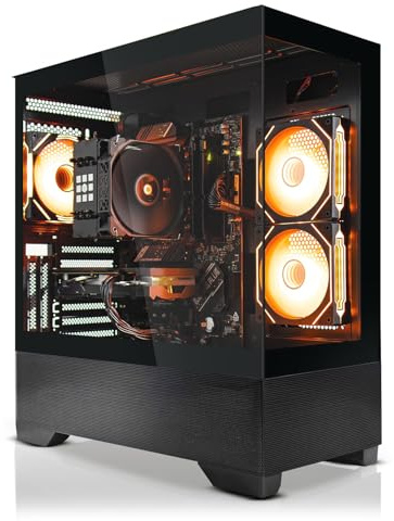 SYSTEMTREFF High-End Gaming PC AMD Ryzen 7 9700X 8x5.5GHz | Nvidia RTX 5070 TI 16GB DX12 | 1TB M.2 NVMe | 32GB DDR5 RAM | Windows 11 | Desktop Computer Rechner für Gamer, Zocker & Streamer