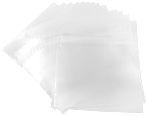 Custodie esterne antistatiche per dischi in vinile LP, 25 cm, 25 pezzi, Traslucido.