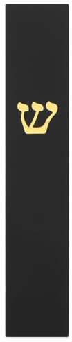PRETYZOOM Poste De Propósito Mezuzah Puerta De Entrada Mezouza Religiosa Bendición Mezuza Bendición Judía Mezuzah Rodillo Puerta Mitzvá Judía Puerta Mezouza Acrílico Negro