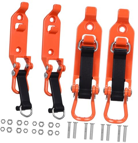 KITANDOVE 4pcs Roof Rack Clamp Kit for Truck Overlanding Tool Holder Easy Installation Compact Design for Organizing Gear and Equipment Roof Rack
