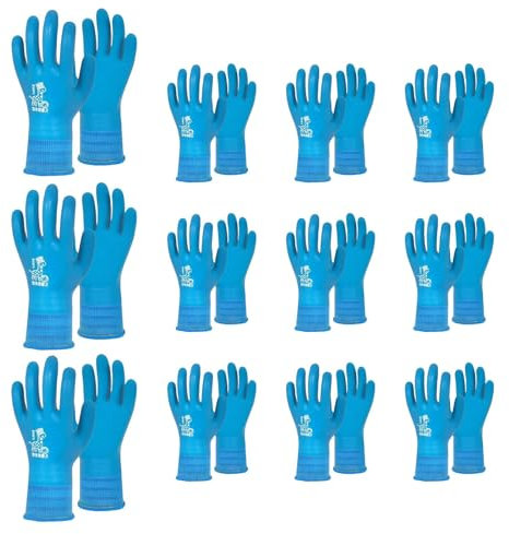 OAJABBGE 12 Uds Conjunto De Guantes De Látex De Protección Infantil Puños Alta Elástica Ventiladores Flexible Desgaste Impermeable Para El Uso Diario