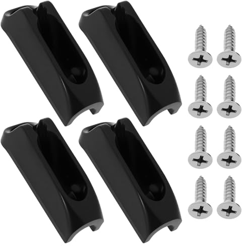 LT Easiyl 4pcs Boat Jam Cleat Self-Lock Rope Cleat with Screws Suitable for Ropes Within 4mm