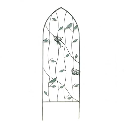 Panneaux de treillis de jardin en métal de style vintage pour plantes grimpantes, clôture de fleurs pour roses, vignes et légumes