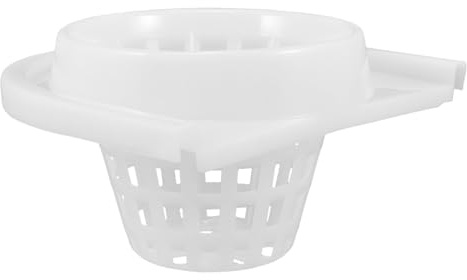 Cesta de Drenaje Gruesa para Blanco Cubo de Fregona, Plástico | Repuesto para Cubo de Trapeador, Diseño Orificios, Pieza Extraíble, Cesta, sin Cubo Incluido