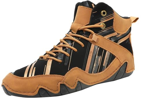 Generisch Baskets montantes pour homme et femme - Chaussures pieds nus confortables et chaudes - Doublure chaude - Chaussures d'hiver avec larges orteils - Chaussures de jogging - Chaussures de
