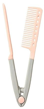 Pettine Styler Stirante Donna Piastra Acconciatura a Forma di V Anticrespo | Attrezzatura Antiscricchiolio con Manico Ergonomico per Styling Quotidiano Principianti ed Esperti
