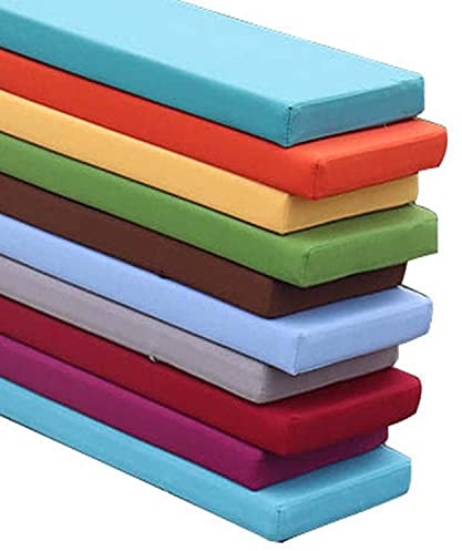 Outdoor Gartenbank Auflagen für 2-3 Sitzer Wasserdicht 100/120x50cm Lang Terrassenstuhl Kissen Rückenlehne für Schaukel Schwarz (140x40x5cm)