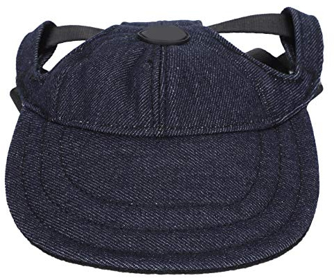 Haustier-Baseballmütze, Verstellbarer Sonnenschutz, Schirmmütze für Hunde, leicht, bequem, modisches Polyester-Mischgewebe aus Baumwolle, wie abgebildet, 1 Stück (L)