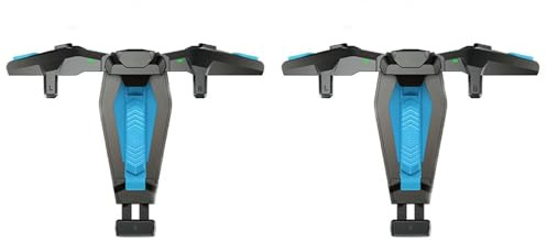 Akfldms 2X Consola de Juegos Práctica, Larga Duración de Espera, Mando de Juego Negro, Control Táctil Capacitivo, Juego de Ráfaga, Gamepad.