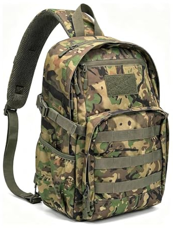FYRTA Camo Jagdrucksack 25L | Jagd Rucksack Tarnung - Tagesrucksack | leichtes Jagdrucksäcke mit Regenschutz | Jagdausrustung Rucksack - Jagd Geschenke für Männer (CP)