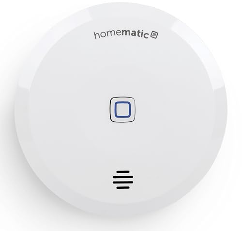 Homematic IP Smart Home Wassersensor, Wassermelder für zuverlässige Alarmierung per Sirene und Push-Benachrichtigung in der Smartphone-App bei Feuchtigkeit und Wasser (Single)