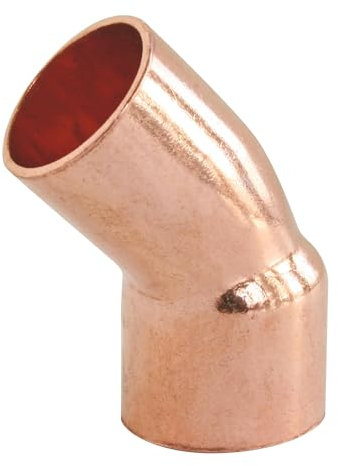 SOMATHERM FOR YOU - Kupfer Lötfitting - Winkel 45° Male Female Ø14 Small Radius - NF konform.