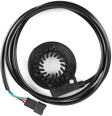 Keenso Sensor de asistencia de bicicleta eléctrica, Accesorios de bicicleta eléctrica Sensor de asistencia Doble Hall 12 Rueda incorporada magnética