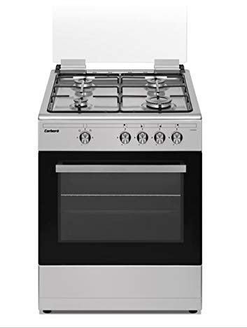 Corbero CCSF60420BX Cocinas Excellence 60 cm Dimensiones 83 x 60 x 61, Capacidad 55L, Gas Butano, Color Inox, 4 Fuegos,