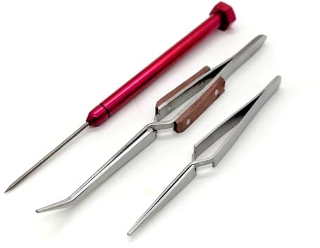 3 Soldering Tools Tweezers & Titanium Solder Pick Set for Jewelry Making Repairs