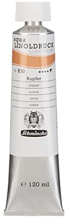 Schmincke – aqua-LINOLDRUCK - feinste Linoldruck-Farben, Kupfer - 120 ml