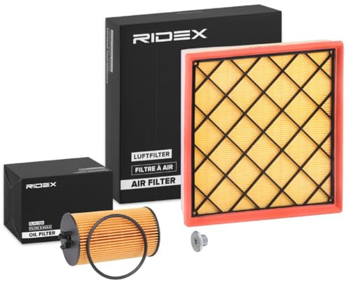 RIDEX 4055F19168 Satz Filterset mit Luftfilter mit Ölablassschraube mit Vorfilter für OPEL Corsa D Schrägheck (S07)