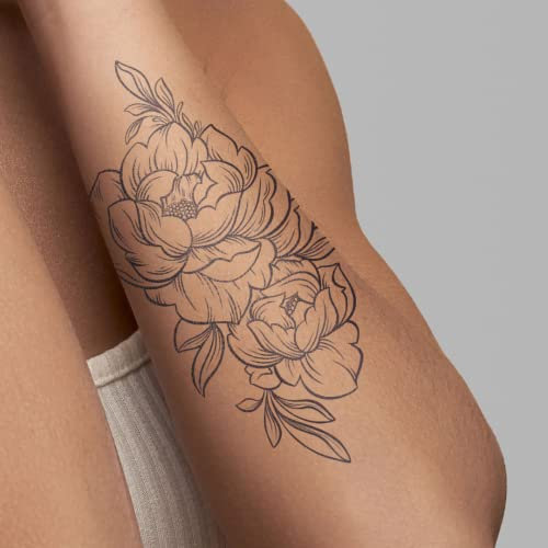 MyJagua Tattoo • Paeoni | 1-2 Wochen Tattoo | Auf Pflanzenbasis | Hautverträglich | Wasserfest | Neue Tattoo Technologie | Kein Klebe Tattoo