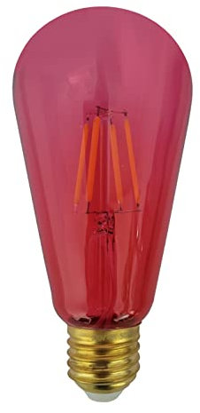 Provance LED Glühlampe Glühbirne Filament E27 4W Ersatz für 21W 200lm 3000K 230V Pink