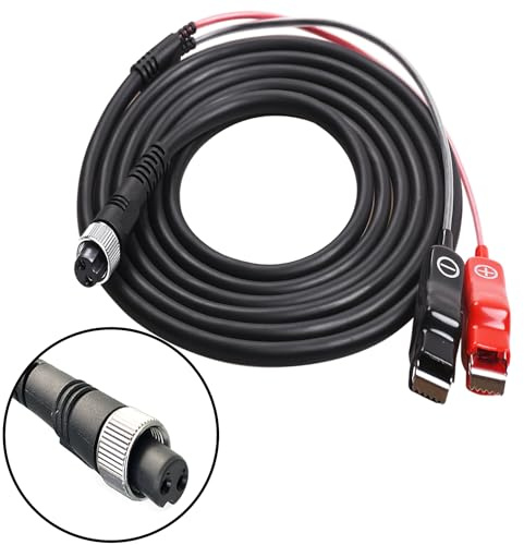 kzfuli 16.4 Feet Electric Fishing Reel Battery Power Cable is Compatible with Shimano, Daiwa Tanacom 1000, BeastMaster, Seaborg 500MJ, and ForceMaster. (5M/16.4FT)