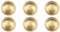 Excelsa Gold Set 6 Sottopiatti, Plastica PP, Riutilizzabile, Diametro 33 cm.