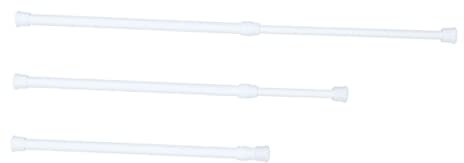 Aluminiumlegierung Spanngardinenstangen Weiß aus Stück 3 Ausziehbare