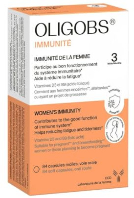 Oligobs Immunité - Fonctionnement immunitaire et fatigue - Complément alimentaire à base de vitamines D3 et vitamines B9 - Laboratoire CCD