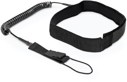 AQUASTIC Hip Leash für SUP Boards I Gurtverstellung 48-66cm I Länge der Befestigungsschnur 304cm I Alternative zum Lanyard am Knöchel