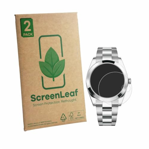 ScreenLeaf Pellicola Protettiva per Rolex Datejust 41 | 2 Pezzi Chiara Protezione Schermo Made in Germany Antigraffio Proteggi Schermo Case-Friendly