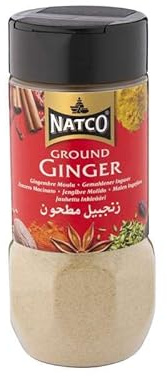 Jengibre en Polvo 70 g en Bote Especia Aromática y Ligeramente Picante para Currys, Wok, Marinados, Repostería e Infusiones