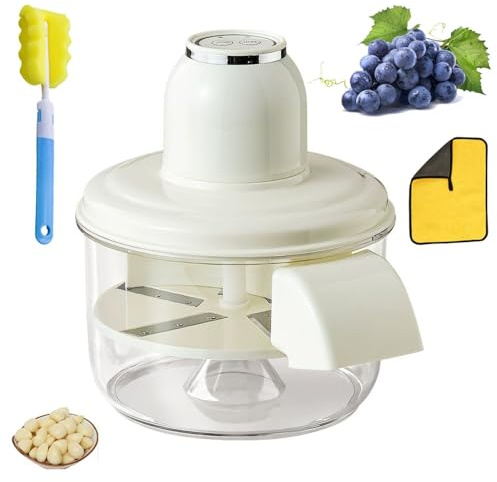 Peladora EléCtrica de Uvas, Peladora AutomáTica de Ajos Y Tomates Cherry, Herramienta Para Quitar La Piel(YM-D2 white)