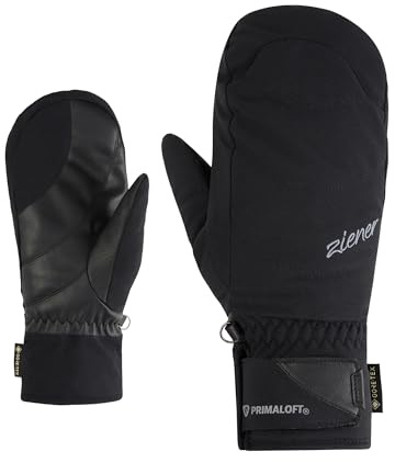 Ziener KLENNY-Z - Manoplas de esquí para Mujer, para Deportes de Invierno, Gore-Tex, Primaloft, sin PFC (Negro, 8,5)