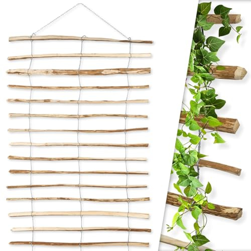 VOSS.garden Rankhilfe Rankgitter 100x200cm Staketen Haselnuss Holz Kletterpflanzen Spalier