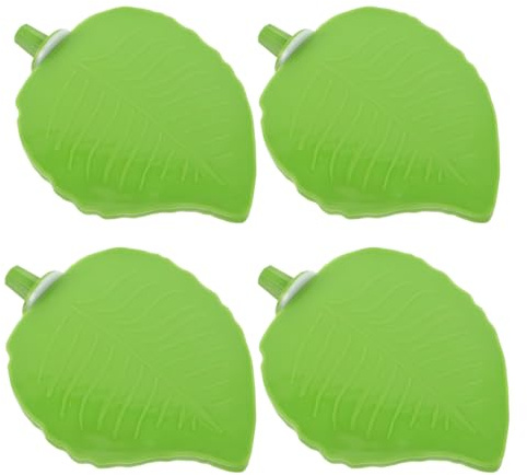BESPORTBLE Plataforma De Descanso para Loros En Forma De Hoja 4 Soportes para Perchas De Pájaros Accesorios para Jaulas De Pájaros Plataforma De Ejercicio para Loros para Ninfas Y Periquitos