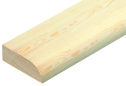44x15 Pencil Round Architrave Pine Moulding 1m x 4- Total 4 Metres tm908